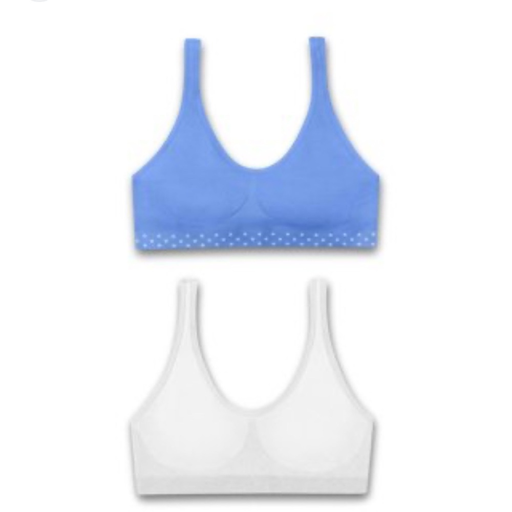 Hanes Girls Seamless ComfortFlex Fit Cozy Pullover Bra 2-Pack Training Bra 2pk